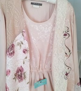 NWT SPENCER ALEXIS SA2 PEACH MAXI SUMMER 2PC MED